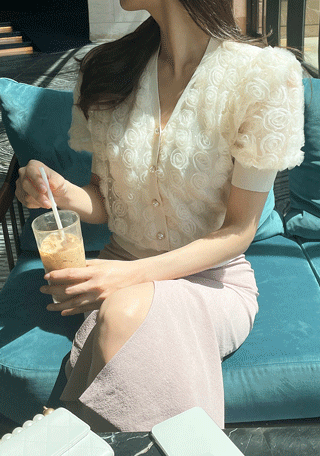 체르아 로즈 레이스 가디건 (3color)(55~66반)나는마리